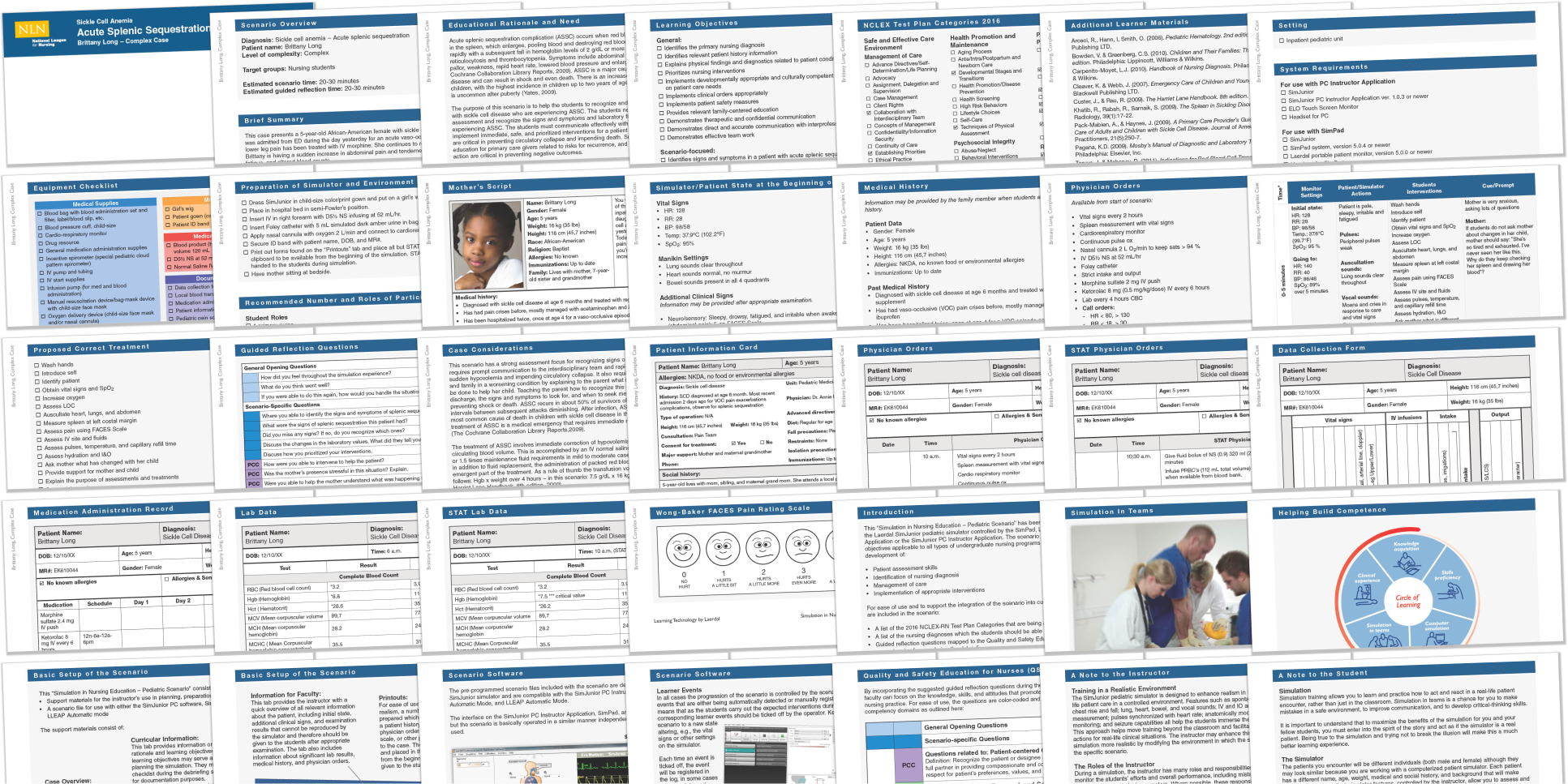 Old scenario format as lengthy PDF pages